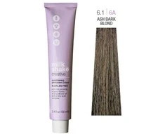 Milk Shake Creative SLS/SLES-Free Permanent Hair Dye 6.16A Ash Dark Blond, 100 ml