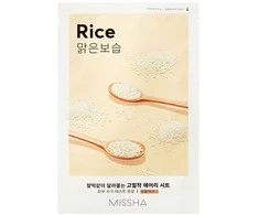 Missha Airy Fit Sheet Mask [Rice] lakštinė veido kaukė, 19 ml