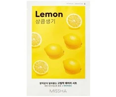 Missha Airy Fit Sheet Mask [Lemon] lakštinė veido kaukė, 19 ml