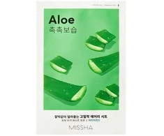 Missha Airy Fit Sheet Mask [Aloe] lakštinė veido kaukė, 19 ml