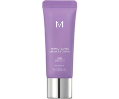 Missha M Perfect Cover Serum B.B. Kreminis daugiafunkcis serumo pagrindo BB veido kremas, atspalvis: 25 Warm rusvai gelsvas, 20 ml