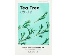 Missha raminanti veido kaukė su arbatmedžiu (Airy Fit Sheet Mask) 19 g
