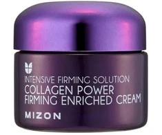 Mizon Stangrininamasis kremas, kurio sudėtyje yra 54 % jūrinio kolageno (Collagen Power Firming Enriched Kreminis), 50 ml