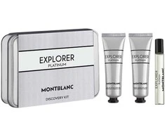 Mont Blanc Set Montblanc: Explorer Platinum Eau De Parfum For Men 7.5 ml + Explorer Platinum Hydrating Kreminis For Face, 30 ml + Explorer Platinum Hydrating Dušo želė All Skin Types, 30 ml