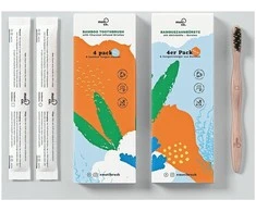 moti-co Bamboo Toothbrush Kit Bambukinis burnos priežiūros rinkinys, 1vnt