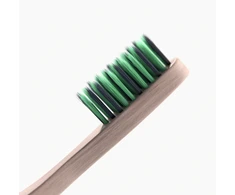 moti-co Bamboo Toothbrush With Charcoal Infused Bristles Minkštas bambukinis dantų šepetėlis, 1vnt