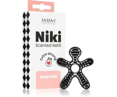 Mr&amp;Mrs Fragrance Niki Scented Refill Rose Oud automobilio kvapo papildymas, 1 vnt.