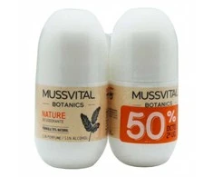Mussvital Botanics Dezodorantas Nature 75ml rinkinys 2 vienetai