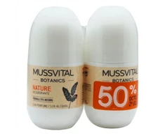 Mussvital Botanics Dezodorantas Nature 75ml rinkinys 2 vienetai