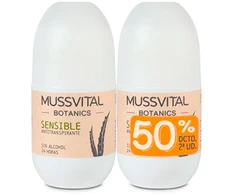 Mussvital Botanics Dezodorantas Sensitive 75ml rinkinys 2 vienetai