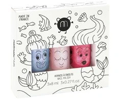 Nailmatic KIDS Nagų lakas Set MERMAID Nagų lakų rinkinys vaikams, 1vnt