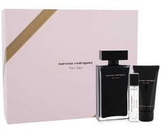 Narciso Rodriguez For Her rinkinys moterims (EDP, 100 ml + EDP, 10 ml + kūno losjonas, 50 ml)
