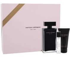 Narciso Rodriguez For Her rinkinys moterims (EDP, 100 ml + EDP, 10 ml + kūno losjonas, 50 ml)