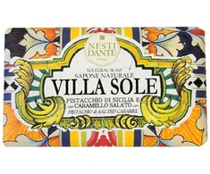 „Nesti Dante Villa Sole“ valomasis ir drėkinamasis sicilietiško pistacijų ir sūdytos karamelės kvapo muilo plytelė, 250 g