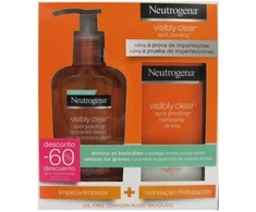 "Neutrogena Visibly Clear Daily Wash" 200 ml rinkinys 2 vnt