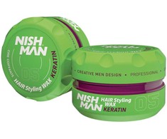 Nishman Hair Styling Wax Keratin plaukų formavimo vaškas, 150 ml