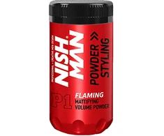 NISHMAN Powder Hair Styling Wax Flaming plaukų formavimo vaškas, 20 g