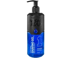 NISHMAN Shaving Gel Energizing skutimosi gelis, 400 ml