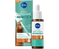 Nivea Derma Skin Clear Serum, 30 ml regeneruojantis ir giliai drėkinantis odos serumas