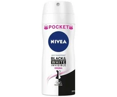 Nivea Juodas &amp; Baltas Invisible Original Dezodorantas Purškiklis, 100 ml
