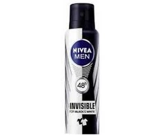 Nivea Men Invisible For Juodas And Baltas purškiamasis purškalas 200ml