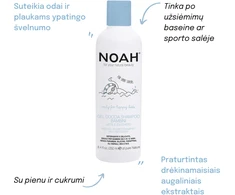 Noah Kids Gel Shower Šampūnas Dušo gelis ir šampūnas su pienu ir cukrumi vaikams, 250 ml