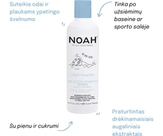 Noah Kids Gel Shower Šampūnas Dušo gelis ir šampūnas su pienu ir cukrumi vaikams, 250 ml