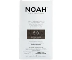 Noah Permanent Hair Dye 5.0 šviesiai rudas Ilgalaikiai plaukų dažai, 140 ml