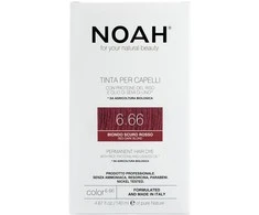 Noah Permanent Hair Dye 6.66 Raudona Dark Blond Ilgalaikiai plaukų dažai, 140 ml