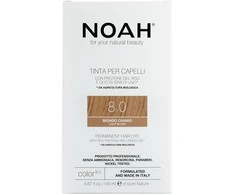 Noah Permanent Hair Dye 8.0 Light Blond Ilgalaikiai plaukų dažai, 140 ml