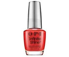 OPI Infinite Shine Gel-Like Lacquer Knock 'Em Raudona, 15 ml