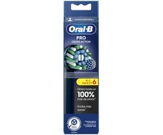 Oral-B Pro Cross Action Juodas Refill dantų šepetėlio antgaliai, 6 vnt