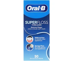 Oral-B Superfloss Threader tarpdančių siūlas, 50 vnt.