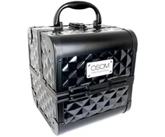 OSOM Professional lagaminas Osom plastikinis su aliuminėmis apdailomis, juodas, 185x185x200 mm