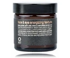 OWAY Face &amp; Eye Energizing Texture senėjimą stabdanti emulsija veidui ir paakių sričiai, 50 ml