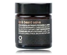 OWAY Lip &amp; Beard Salve maitinamasis barzdos ir lūpų vaškas, 30 ml