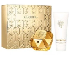 Paco Rabanne Lady Million rinkinys moterims (EDP, 80 ml + kūno losjonas, 100 ml)