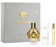 Paco Rabanne Rabanne Million Gold For Her Parfum Purškiklis, 90 ml rinkinys 3 vnt.