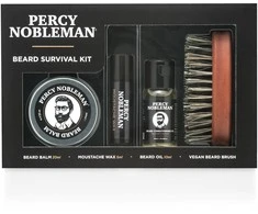 Percy Nobleman Beard Survival Kit Barzdos priežiūros rinkinys, 1vnt