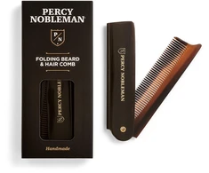 Percy Nobleman Folding Beard &amp; Hair Šukos Sulankstomos barzdos ir ūsų šukos, 1vnt