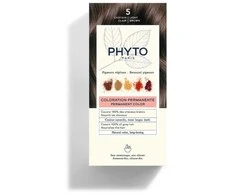 Phyto Hair Colour plaukų dažai, atspalvis: 5 šviesiai rudas, 180 g