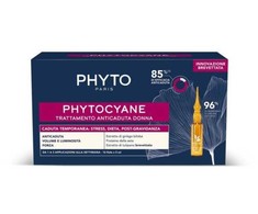 Phyto Phytocyane Woman Treatment Set - Reactive ampulės plaukams, 12 x 5 ml