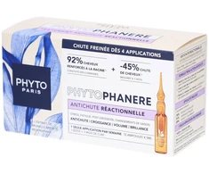 Phyto Phytophanère Leave In Scalp Treatment Serum Anti-Hair Loss &amp; Hair Regrowth, 12 vnt., 5 ml