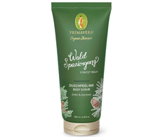 Primavera Aktyvinamasis dušo pilingas „Forest Walk“ (kūno šveitiklis), 200 ml