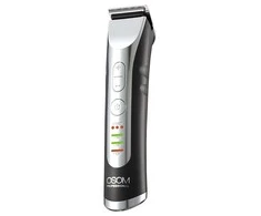 OSOM Professional Hair Trimmer Profesionali plaukų kantavimo mašinėlė - trimeris, LiFePo4 baterija, 100-240 V, 50/60 Hz, pilkos spalvos