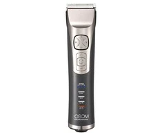 OSOM Professional Hair Clipper P9 profesionali plaukų kirpimo mašinėlė, ličio jonų baterija, 100-240V, 50/60 Hz, pilkos spalvos