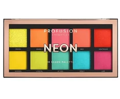 Profusion Cosmetics Profusion 10 atspalvių paletė neoninė