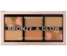 Profusion Cosmetics Profusion 6 Shade Bronzer Palette Bronze &amp; Glow, 15.6 g