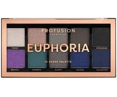 Profusion Cosmetics Euphoria Eyeshadow Palette 10 Shades, 103 g