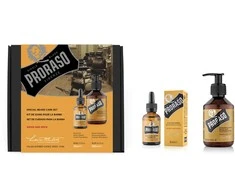 Barzdos priežiūros rinkinys Proraso Duo Pack Wood &amp; Spice Beard Oil &amp; Shampoo, 1vnt